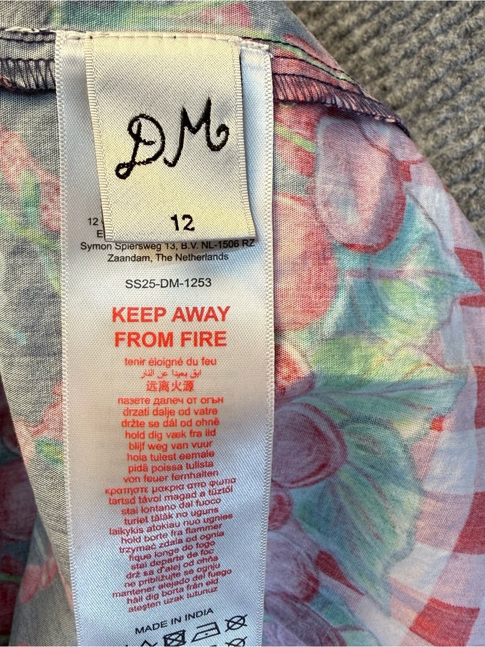 Damson Madder Kelia Cherry Pie Gingham Strapless Cotton Midi Sundress US 8 UK 12 - Picture 11 of 11
